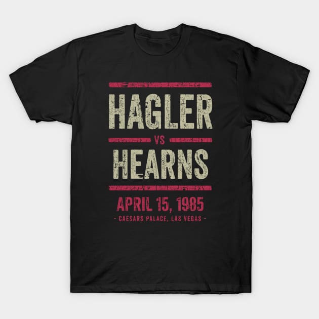 VINTAGE RETRO STYLE - Hagler vs Hearns 80S T-Shirt by MZ212